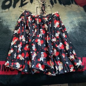 Sourpuss Valentine Swing Skirt